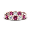 Load image into Gallery viewer, 3.50-carat-eternity-ring-bezel-pink-sapphire-in-rose-gold-FDEWB10558-0.25CTGSADRPIANGLE3-NL-RG