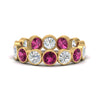 Load image into Gallery viewer, 3.50-carat-eternity-ring-bezel-pink-sapphire-in-yellow-gold-FDEWB10558-0.25CTGSADRPIANGLE3-NL-YG