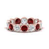 Load image into Gallery viewer, 3.50-carat-eternity-ring-bezel-ruby-in-rose-gold-FDEWB10558-0.25CTGRUDRANGLE3-NL-RG