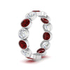 Load image into Gallery viewer, 3.50-carat-eternity-ring-bezel-ruby-in-white-gold-FDEWB10558-0.25CTGRUDRANGLE3-NL-WG