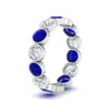Load image into Gallery viewer, 3.50-carat-eternity-ring-bezel-sapphire-in-white-gold-FDEWB10558-0.25CTGSABLANGLE3-NL-WG