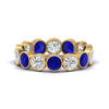 Load image into Gallery viewer, 3.50-carat-eternity-ring-bezel-sapphire-in-yellow-gold-FDEWB10558-0.25CTGSABLANGLE3-NL-YG