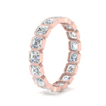 Load image into Gallery viewer, 3.50-ct.-bezel-set-asscher-diamond-eternity-ring-in-rose-gold-FD10567AS-0.20CT-NL-RG