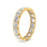 Load image into Gallery viewer, 3.50-ct.-bezel-set-asscher-diamond-eternity-ring-in-yellow-gold-FD10567AS-0.20CT-NL-YG