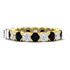 Load image into Gallery viewer, 3.60-carat-cirque-round-diamond-and-black-diamond-eternity-wedding-band-in-yellow-gold-FD8072ROBGBLACK-3.60CT-NL-YG-HW?v=1751956659