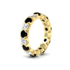 Load image into Gallery viewer, 3.60-carat-cirque-round-diamond-and-black-diamond-eternity-wedding-band-in-yellow-gold-FD8072ROBGBLACKANGLE2-3.60CT-NL-YG?v=1751956659