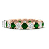 Load image into Gallery viewer, 3.60-carat-cirque-round-diamond-and-emerald-eternity-wedding-band-in-rose-gold-FD8072ROBGEMGR-3.60CT-NL-RG-HW?v=1751956652