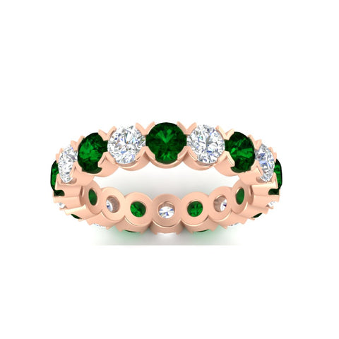 3.60-carat-cirque-round-diamond-and-emerald-eternity-wedding-band-in-rose-gold-FD8072ROBGEMGRANGLE5-3.60CT-NL-RG?v=1751956652