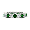 Load image into Gallery viewer, 3.60-carat-cirque-round-diamond-and-emerald-eternity-wedding-band-in-white-gold-FD8072ROBGEMGR-3.60CT-NL-WG?v=1751956655