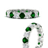 Load image into Gallery viewer, 3.60-carat-cirque-round-diamond-and-emerald-eternity-wedding-band-in-white-gold-FD8072ROBGEMGRANGLE3-3.60CT-NL-WG?v=1751956655