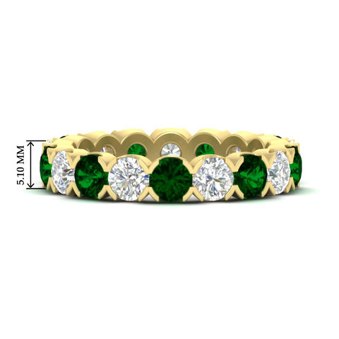 3.60-carat-cirque-round-diamond-and-emerald-eternity-wedding-band-in-yellow-gold-FD8072ROBGEMGR-3.60CT-NL-YG-HW?v=1751956658
