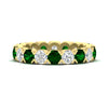 Load image into Gallery viewer, 3.60-carat-cirque-round-diamond-and-emerald-eternity-wedding-band-in-yellow-gold-FD8072ROBGEMGR-3.60CT-NL-YG?v=1751956658
