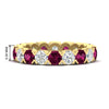 Load image into Gallery viewer, 3.60-carat-cirque-round-diamond-and-pink-sapphire-eternity-wedding-band-in-yellow-gold-FD8072ROBGSADRPI-3.60CT-NL-YG-HW?v=1751956657