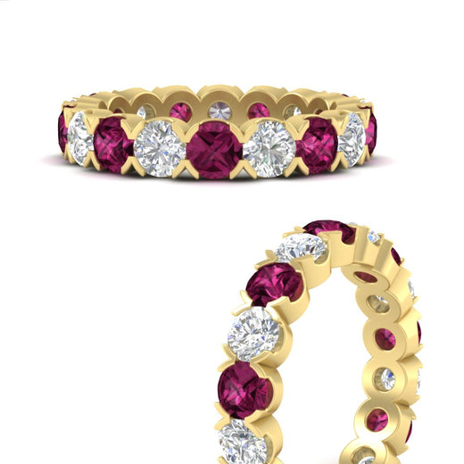 3.60-carat-cirque-round-diamond-and-pink-sapphire-eternity-wedding-band-in-yellow-gold-FD8072ROBGSADRPIANGLE3-3.60CT-NL-YG?v=1751956657