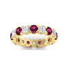 Load image into Gallery viewer, 3.60-carat-cirque-round-diamond-and-pink-sapphire-eternity-wedding-band-in-yellow-gold-FD8072ROBGSADRPIANGLE5-3.60CT-NL-YG?v=1751956657