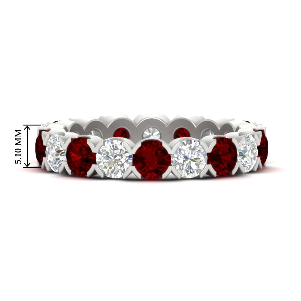 3.60 Carat Cirque Round Diamond Eternity Band