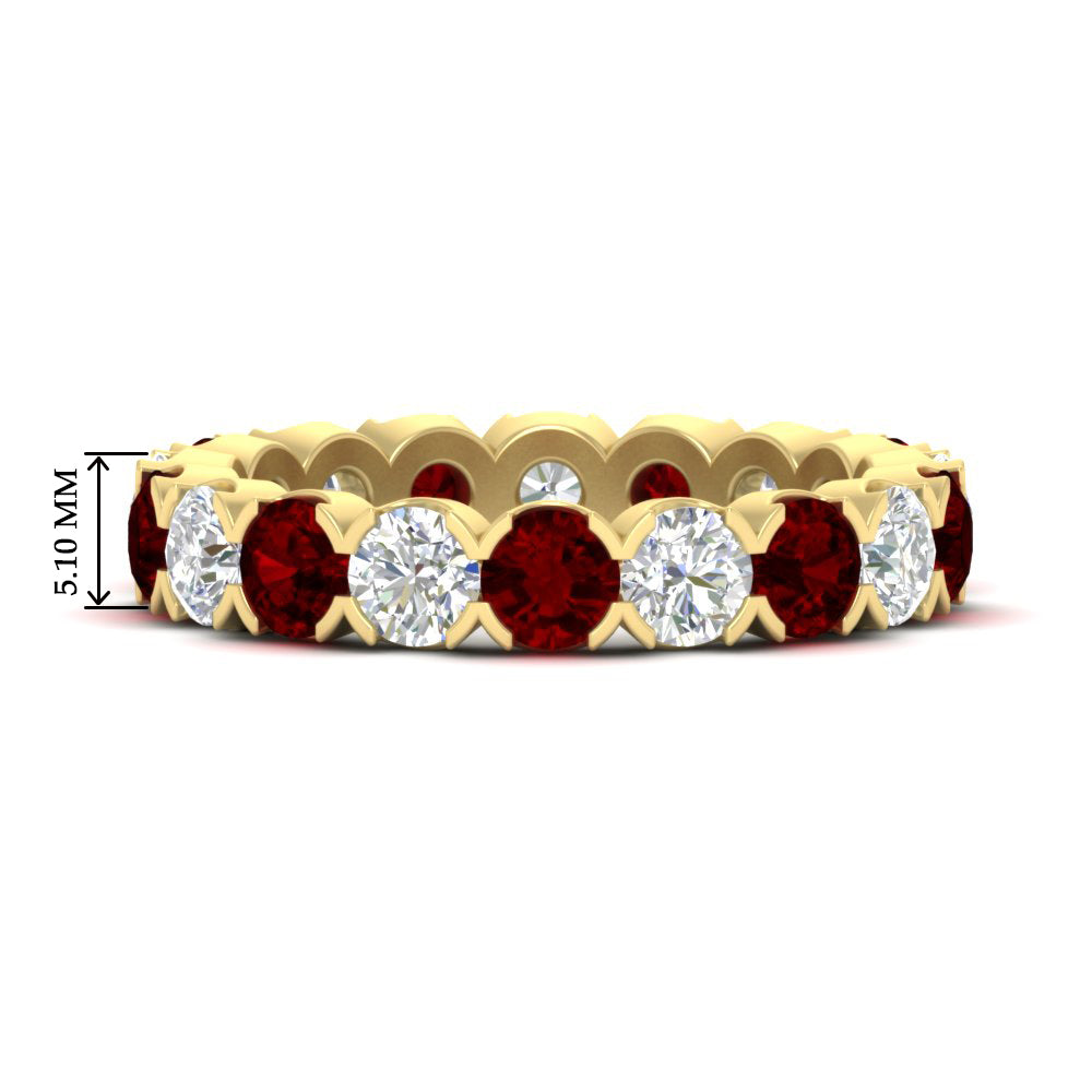 3.60 Carat Cirque Round Diamond Eternity Band