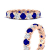 Load image into Gallery viewer, 3.60-carat-cirque-round-diamond-and-sapphire-eternity-wedding-band-in-rose-gold-FD8072ROBGSABLANGLE3-3.60CT-NL-RG?v=1751956651