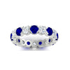 Load image into Gallery viewer, 3.60-carat-cirque-round-diamond-and-sapphire-eternity-wedding-band-in-white-gold-FD8072ROBGSABLANGLE5-3.60CT-NL-WG?v=1751956654