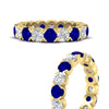 Load image into Gallery viewer, 3.60-carat-cirque-round-diamond-and-sapphire-eternity-wedding-band-in-yellow-gold-FD8072ROBGSABLANGLE3-3.60CT-NL-YG?v=1751956657
