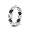 Load image into Gallery viewer, 3.90-carat-eternity-ring-bezel-black-diamond-in-white-gold-FDEWB10558-0.30CTGBLACKANGLE3-NL-WG