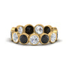 Load image into Gallery viewer, 3.90-carat-eternity-ring-bezel-black-diamond-in-yellow-gold-FDEWB10558-0.30CTGBLACKANGLE3-NL-YG