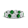Load image into Gallery viewer, 3.90-carat-eternity-ring-bezel-emerald-in-white-gold-FDEWB10558-0.30CTGEMGRANGLE3-NL-WG
