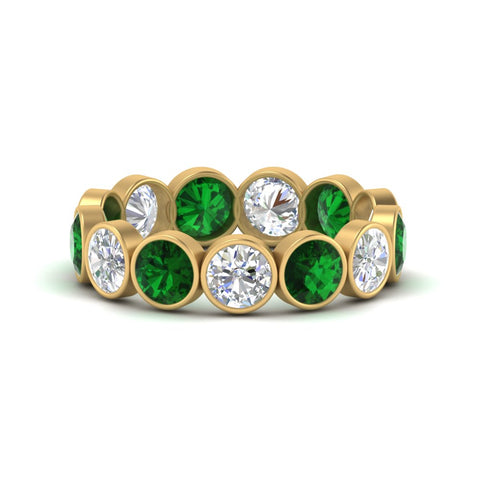 3.90-carat-eternity-ring-bezel-emerald-in-yellow-gold-FDEWB10558-0.30CTGEMGRANGLE3-NL-YG