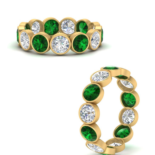 3.90-carat-eternity-ring-bezel-emerald-in-yellow-gold-FDEWB10558-0.30CTGEMGRANGLE3-NL-YG