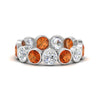 Load image into Gallery viewer, 3.90-carat-eternity-ring-bezel-orange-sapphire-in-white-gold-FDEWB10558-0.30CTGSAORANGLE3-NL-WG