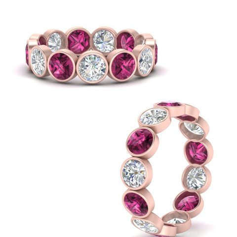 3.90-carat-eternity-ring-bezel-pink-sapphire-in-rose-gold-FDEWB10558-0.30CTGSADRPIANGLE3-NL-RG