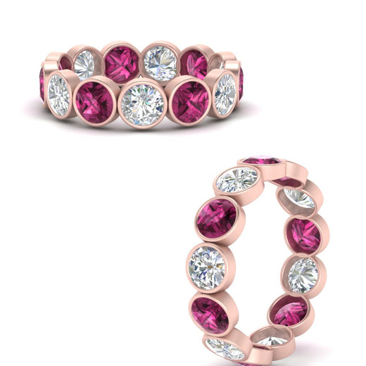 3.90-carat-eternity-ring-bezel-pink-sapphire-in-rose-gold-FDEWB10558-0.30CTGSADRPIANGLE3-NL-RG