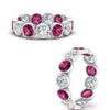Load image into Gallery viewer, 3.90-carat-eternity-ring-bezel-pink-sapphire-in-white-gold-FDEWB10558-0.30CTGSADRPIANGLE3-NL-WG