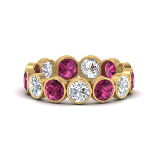 3.90-carat-eternity-ring-bezel-pink-sapphire-in-yellow-gold-FDEWB10558-0.30CTGSADRPIANGLE3-NL-YG