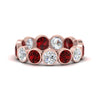 Load image into Gallery viewer, 3.90-carat-eternity-ring-bezel-ruby-in-rose-gold-FDEWB10558-0.30CTGRUDRANGLE3-NL-RG