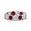 Load image into Gallery viewer, 3.90-carat-eternity-ring-bezel-ruby-in-white-gold-FDEWB10558-0.30CTGRUDRANGLE3-NL-WG