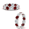 Load image into Gallery viewer, 3.90-carat-eternity-ring-bezel-ruby-in-white-gold-FDEWB10558-0.30CTGRUDRANGLE3-NL-WG