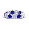Load image into Gallery viewer, 3.90-carat-eternity-ring-bezel-sapphire-in-white-gold-FDEWB10558-0.30CTGSABLANGLE3-NL-WG