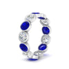Load image into Gallery viewer, 3.90-carat-eternity-ring-bezel-sapphire-in-white-gold-FDEWB10558-0.30CTGSABLANGLE3-NL-WG