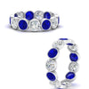 Load image into Gallery viewer, 3.90-carat-eternity-ring-bezel-sapphire-in-white-gold-FDEWB10558-0.30CTGSABLANGLE3-NL-WG