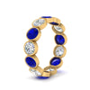 Load image into Gallery viewer, 3.90-carat-eternity-ring-bezel-sapphire-in-yellow-gold-FDEWB10558-0.30CTGSABLANGLE3-NL-YG