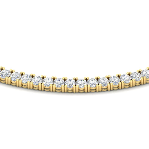 30 Ct Classic Oval Shaped Diamond Tennis Necklace