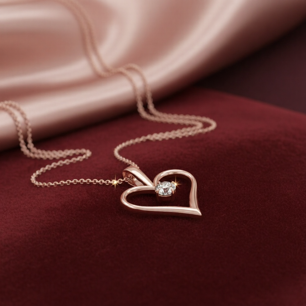 Heart-Shaped Diamond Jewelry for Valentine’s Day