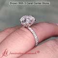 Thumbnail 6 - 3CaratSixProngRoundLabDiamondEngagementRingIn14KWhiteGold-FD8362R-RO-3.00CT-2
