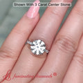 Thumbnail 5 - 3CaratSixProngRoundLabDiamondEngagementRingIn14KWhiteGold-FD8362R-RO-3.00CT-3