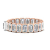 Load image into Gallery viewer, 4-carat-bezel-emerald-cut-eternity-diamond-wedding-band-in-rose-gold-FD-10417EMB-4.00CT-NL-RG-HW