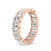 Load image into Gallery viewer, 4-carat-bezel-emerald-cut-eternity-diamond-wedding-band-in-rose-gold-FD-10417EMBANGLE2-4.00CT-NL-RG