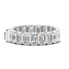 Load image into Gallery viewer, 4-carat-bezel-emerald-cut-eternity-diamond-wedding-band-in-white-gold-FD-10417EMB-4.00CT-NL-WG-HW