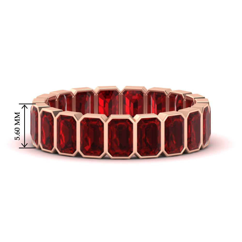 4-carat-bezel-emerald-cut-eternity-ruby-wedding-band-in-rose-gold-FD-10417EMBGRUDR-4.00CT-NL-RG-HW