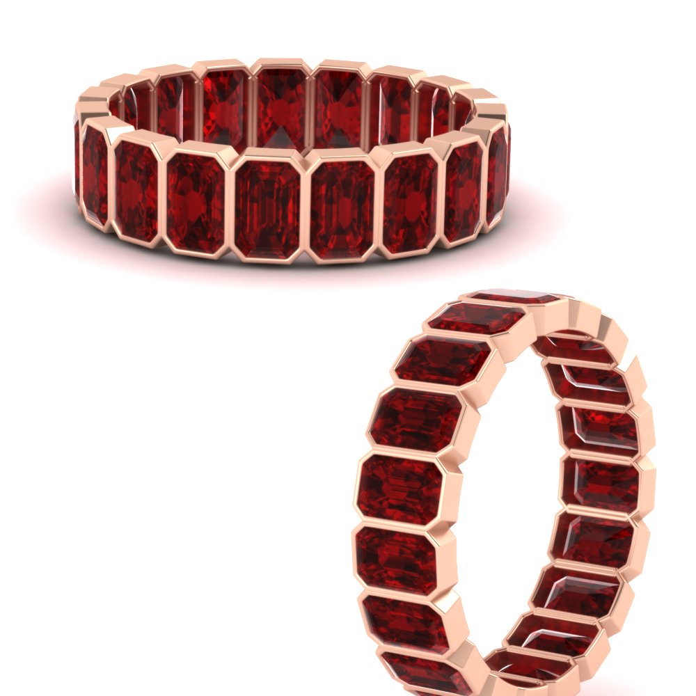 4-carat-bezel-emerald-cut-eternity-ruby-wedding-band-in-rose-gold-FD-10417EMBGRUDRANGLE3-4.00CT-NL-RG